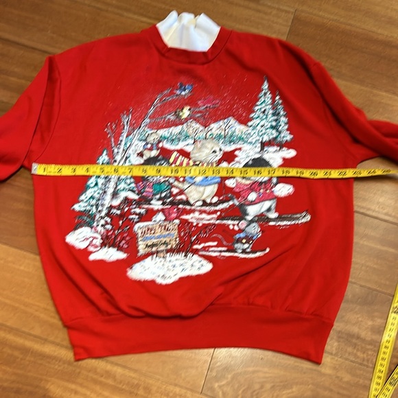 Vintage 80s Kittens Skiing Sweatshirt - Picture 3 of 3